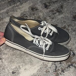 Vans Gray Canvas Sneakers